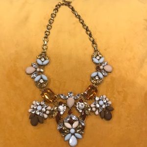 Multiple color stone necklace